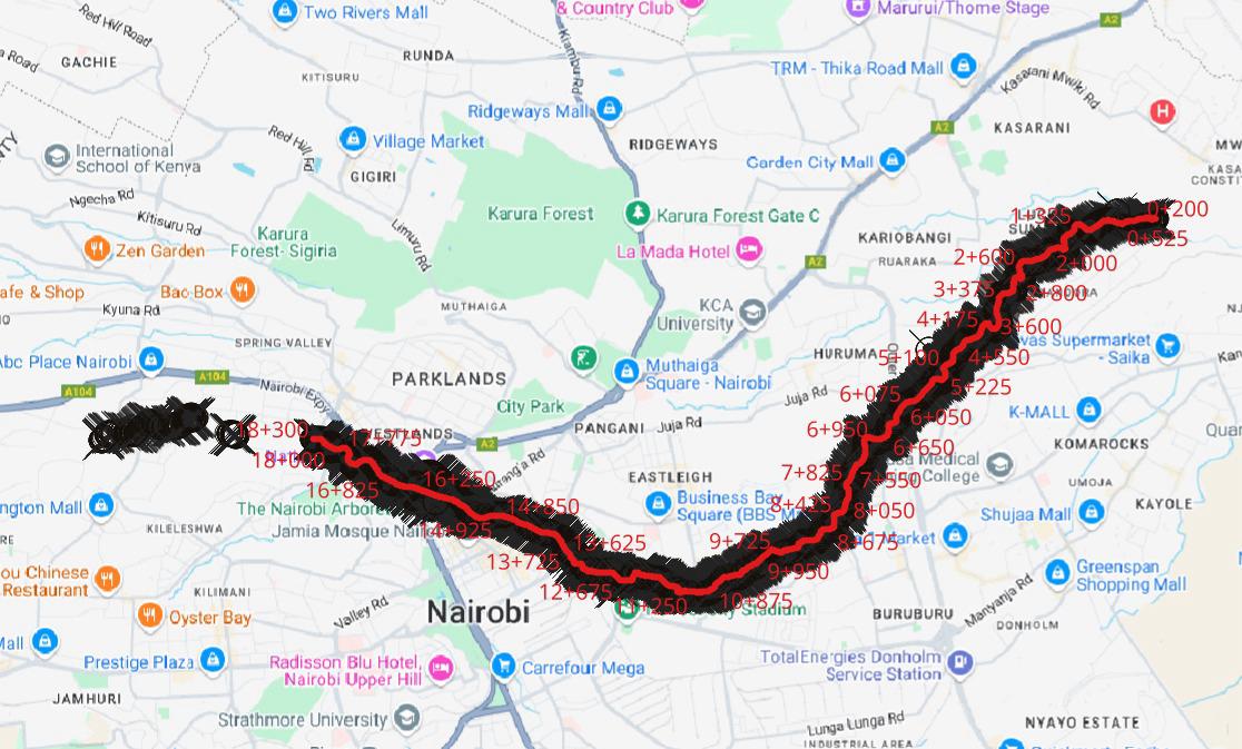 Topographical Survey Works for Nairobi River Project
